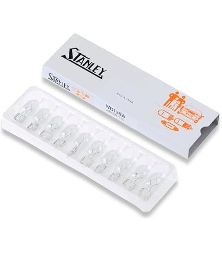 Amazon | スタンレー電気(STANLEY) シングル球/耐震 24V12W 10個入