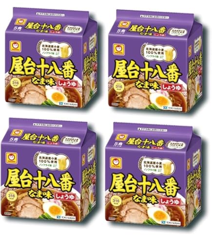 Amazon.co.jp: 東洋水産 マルちゃん 屋台十八番 なま味煮干中華そば 5