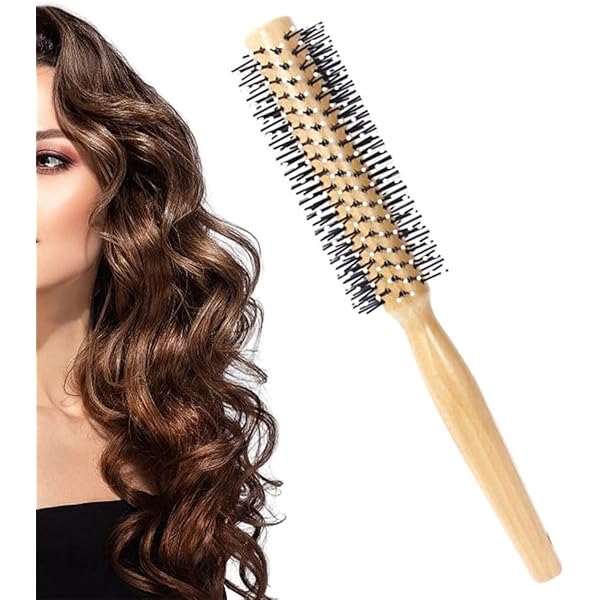 ヘアカールブラシ Amazon | Yavoluy 豚毛 ロールブラシ カールブラシ ヘアーブラシ
