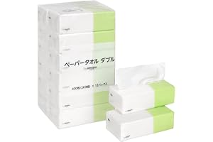 by Amazon ペーパータオル ダブル ホワイト FSC認証紙 400枚(200組) 12パック入