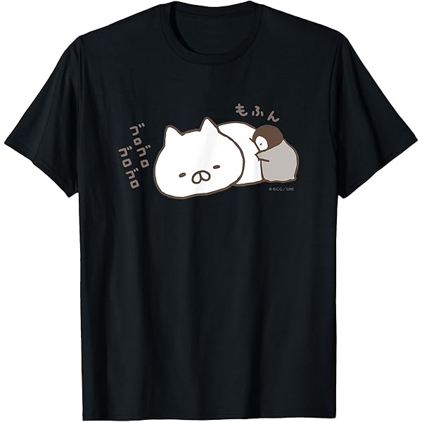 Amazon | ねこぺん日和 桜 Tシャツ | Tシャツ・カットソー 通販
