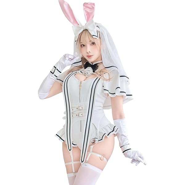 Amazon.co.jp: [Malymoon] コスプレ サイバー バニー ジャージ うさ耳
