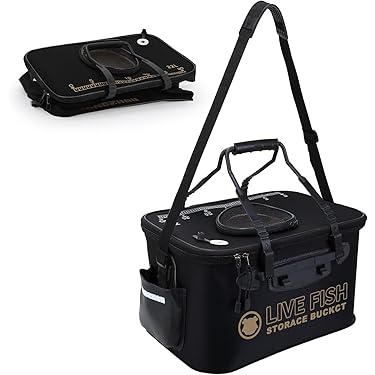 バッカン 28L ブラック 水汲みバケツ付き タックルボックス 釣り Amazon.co.jp: 【軽量、大容量】Neer バッカン タックルボックス