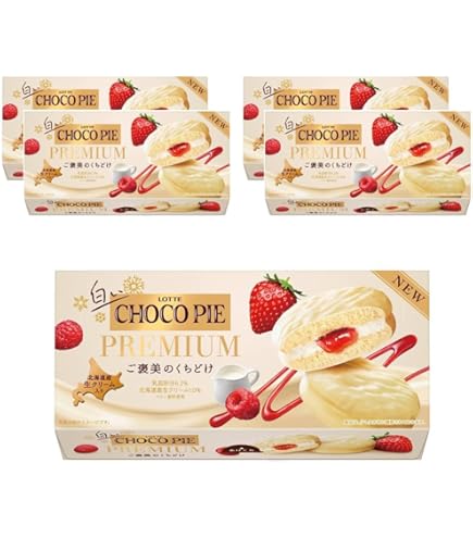 Amazon.co.jp: 【大容量】 チョコパイ あまおう苺 カスタードケーキ