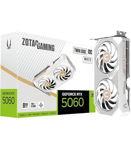 MSI Gaming RTX 5060 8G Ventus 2X OC White Graphics Card (8GB GDDR7