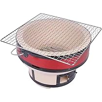 大特価⭐️珪藻土 丸型七輪 セラミック火鉢 炭火焼きコンロ 室内 焼き網付 61kJg7627qL._AC_UL210_SR210,