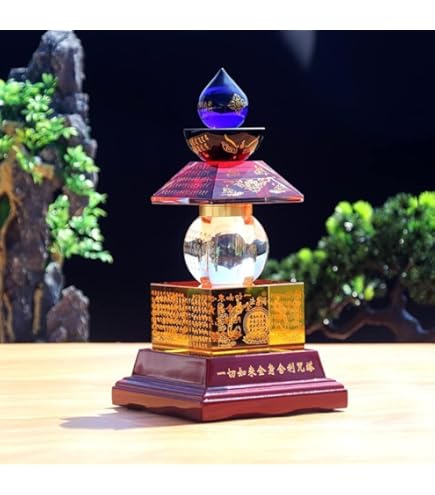 Amazon.co.jp: 五輪塔 じんこうすいしょう 開運＆風水アイテム 水晶