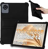 LANHOMEX 2024年に発表します BMAX I10 PLUSタブレットケース10インチAndroid 14，柔らかいシリコン製カバーです，耐衝撃性ケース，Bmax I10 Plus専用ケースカバー，調節可能なブラケットです，着用が簡単な，子供用保護ケースです，全面保護。(ブラック)