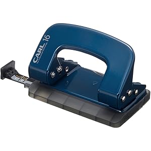 カール事務器 パンチ アリシス 2穴 穴あけ枚数16枚 ブルー LP-16-B