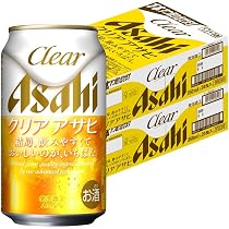 Amazon.co.jp: クリアアサヒ アサヒ ビール 350ml×24本 2ケース 発泡酒