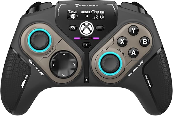 【Amazon.co.jp限定】TURTLE BEACH ワイヤレスコントローラー FPS/格ゲー対応 Stealth Pivot Xbox公認 2.4GHz無線ドングル/Bluetooth接続 PC/Xbox/Android対応 6ボタン ゲームパッド 回転モジュール搭載 ディスプレイダッシュボード ホールエフェクト 再マッピングボタン 長時間バッテリー搭載 - 1