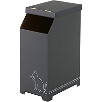 Amazon.co.jp: 下村企販 ダンボール ごみ箱 45L 黒猫 【日本製