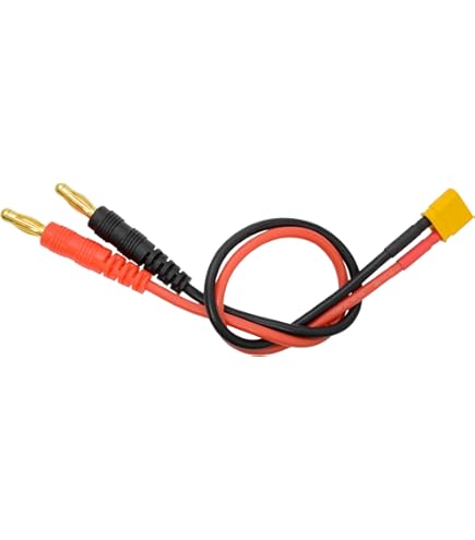 Amazon | FLY RC JST充電ケーブルワイヤLipo部品への4 mm 4.0 mm男性