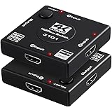 Vikrin HDMI切替器 2.0 HDMIセレクター 3入力1出力 4K@60Hz HDCP2.2 RGB 8:8:8 18.5Gbps 電源不要 手動切替 Switch、PS4 Pro、PS3、Xbox、Apple TV、Fire TV、Rok