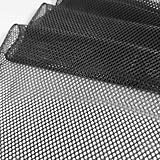 [moonfarm] 1Way ストレッチ メッシュ 生地 カラー 幅160cm ポリエステル 無地 裁縫 布 (ブラック, 2m)