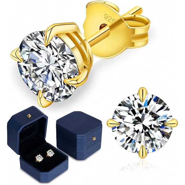 Amazon | JewelryPalace イヤリング エメラルドカット 1ctモアサナイト