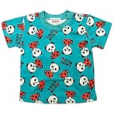 《初夏盛夏対応》 GARACH(ギャラッチ) 天竺総柄テントウムシPANDA半袖Tシャツ 100cm/Bu NO.AH-1621312