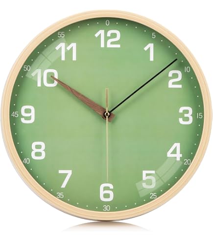 Amazon.co.jp: HZDHCLH 電波時計静音 掛け時計直径25cm アナログ 夜間