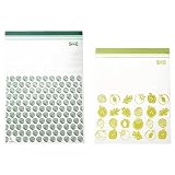 IKEA イケア ISTAD イースタード プラスチック袋 フリーザーバッグ 2サイズセット v0042 ジッパー袋 箱あり(L/グリーン/v00525687)