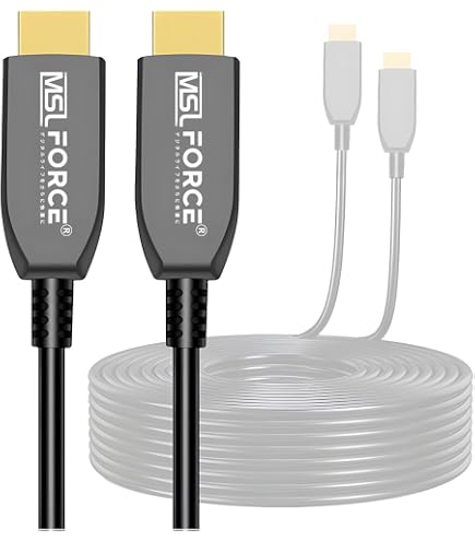 Amazon | Amazonベーシック 光ファイバーケーブル HDMI ハイスピード
