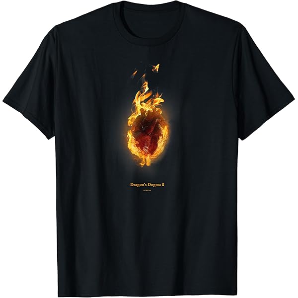 Amazon | Dragon's Dogma 2 心臓 Tシャツ | Tシャツ・カットソー