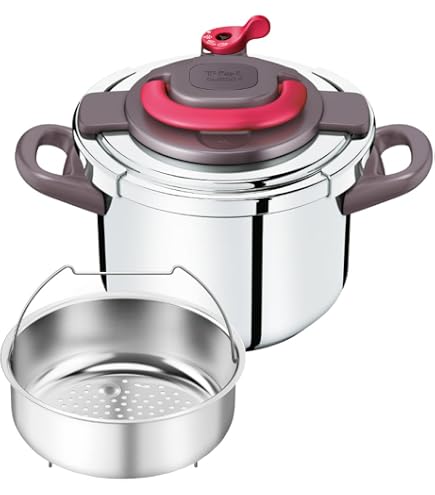 Amazon｜【レシピ本付き】ティファール 圧力鍋 6L 4～6人用 IH ガス火