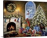 Nicky Boehmeプレミアムシックラップキャンバス壁アート印刷題名Not A Creature Was Stirring 30" x 24" 2153805_24_30x24_none