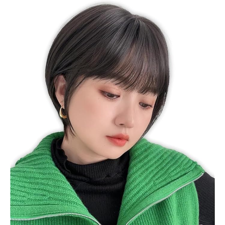 ブライトララ 人毛100％ ショートボブ フルウィッグ 栗色 Sサイズ 医療用 医療用ウィッグ 部分手植え 人毛100% ナチュレシリーズ 選べる3