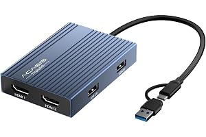 ACASIS USB C - デュアル HDMI DisplayLink アダプター、4K@60Hz | HDMIポート×2、USB-Aポート×3、PD 100W対応、Mac M1/M2/M3/M4/M5/Neo/Windows対応 USB Type