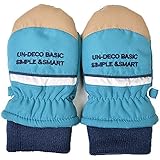 ベビーサイズ ミトン手袋 スキー スノー手袋 防寒 雪用手袋 UN-DECO j-284002 1～2才用 ブルー