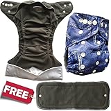 Basil the Blue Cloth Diaper Cover One Size with Gussets Fits Newborns and Toddler-proof Comes with a