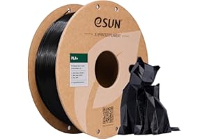 eSUN PLA Plus 3D Printer Filament, PLA+, Dimensional Accuracy: +/- 0.001 Inches (0.03 mm), PLA Resin Molding Material Spool, Filament ⌀: 0.07 inches (1.75 mm), Net Weight: 2.2 Lbs (1 kg), Black