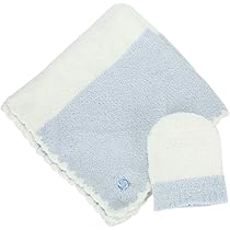 ⚪︎kashwere BABY BLANKET ベビーブランケットマルチストライプ BABY BLANKET MULTI STRIPE(78×78cm blue/creme/ice green