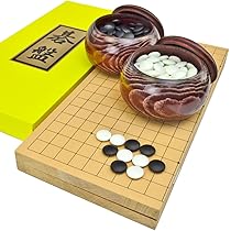 碁笥／碁石セット 折碁盤プラスチック碁石セット