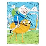 Cartoon Network, Adventure Time, Fist Pump 46-Inch-by-60-Inch Micro-Raschel Blanket by The Company