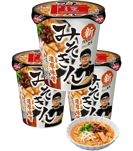 Amazon.co.jp: 【3個セット】 みそきん 味噌きん 濃厚味噌 ラーメン