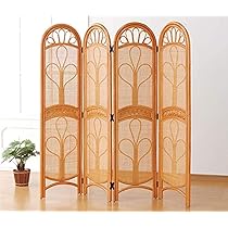 ラタン パーテーション 籐 4連 衝立 61kV1Nd-6UL._AC_UL210_SR210,