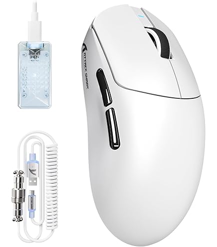 Amazon.co.jp: SCYROX V8 White ゲーミングマウス 8000hz 重量36±3g