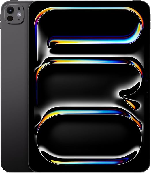 Apple 11インチiPad Pro(M5):Ultra Retina XDR ディスプレイ、256GB、横向きの12MP フロント/バックカメラ、LiDAR スキャナ、Apple N1によるWi-Fi 7、Face ID、一日中使えるバッテリー - スペースブラック - 1