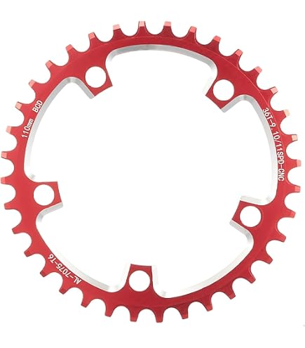 Amazon | スギノ(Sugino) チェーンリング[BJ110] レッド 44T (BMX用