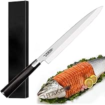 Amazon｜Utaki 刺身包丁 240mm 板厚4.2mm ドイツ4166鋼 蛤刃