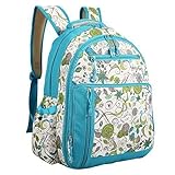 Abonnyc Diaper Bag Backpack Nappy Bags Mummy Travel Backpack Nursery Changing Bag Tote (Blue) by Abo