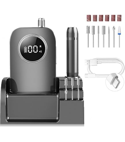 Amazon.co.jp: MelodySusie コンパクトなポータブル電動ネイルドリル