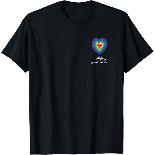 Amazon | Coldplay 公式レインボーロゴ Tシャツ | Tシャツ・カットソー
