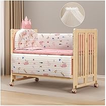 Amazon.co.jp: 【TVT】ベビーベッド幼児用ベビーベッド 木製