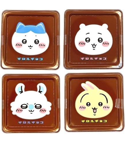 Amazon.co.jp: 4種コンプリートセット チロル ちいかわチロルチョコ缶