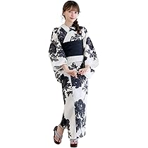 Amazon | [KYOETSU] [キョウエツ] 浴衣セット 変わり織 生成り 二部式