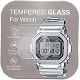[２枚入り]For 腕時計GMW-B5000 GM-5600 MRG-B5000 用9H強化ガラスフィルム 透明度 傷を防ぎ耐久性あり 手入れしやすい保護フィルム 2.5Dカーブ
