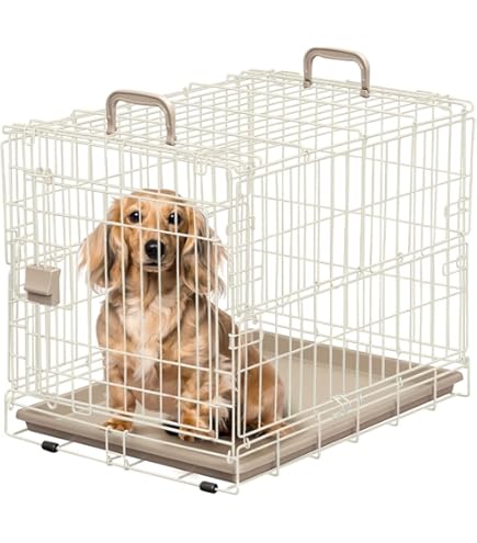 アイリスオーヤマ 折りたたみ式 ケージ ワイヤー 猫・小型犬 幅45×奥行60×高さ48cm 美品 アイリスオーヤマ 折りたたみケージ OKE-450R (犬小屋・ケージ) 価格