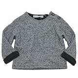 1+in the family ジャガード裏起毛トレーナー チャコール(102) 12M(80cm)